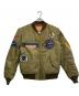AVIREX（アヴィレックス）の古着「ACC PATCHED MA-1」｜オリーブ
