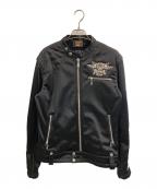 VANSONバンソン）の古着「モーターサイクルジャケット」｜ブラック