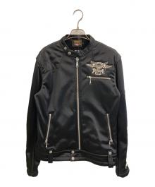 VANSON（バンソン）の古着「モーターサイクルジャケット」｜ブラック