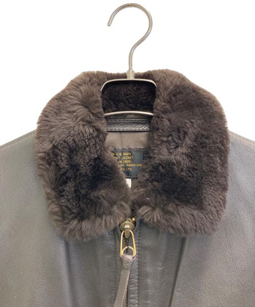 FLIGHT SUITS LTD（フライト スーツ エルティーディー）FLIGHT SUITS LTD (フライト スーツ エルティーディー) U'S NAVY type G-1フライトジャケット ブラウン サイズ:36の古着・服飾アイテム