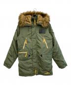 ALPHAアルファ）の古着「N-3B/INCLEMENT」｜オリーブ