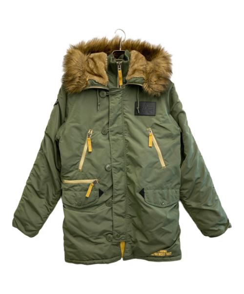 ALPHA（アルファ）ALPHA (アルファ) N-3B/INCLEMENT オリーブ サイズ:Sの古着・服飾アイテム