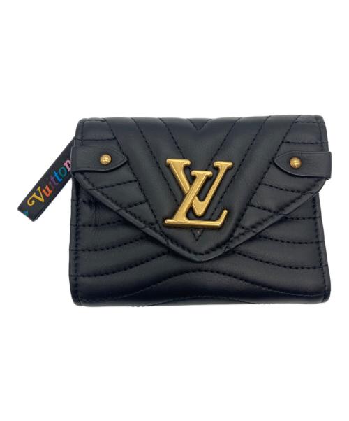 LOUIS VUITTON（ルイ ヴィトン）LOUIS VUITTON (ルイ ヴィトン) ニューウェーブ コンパクト ジップウォレット ブラックの古着・服飾アイテム
