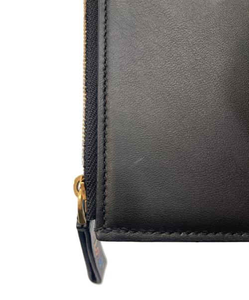 LOUIS VUITTON（ルイ ヴィトン）LOUIS VUITTON (ルイ ヴィトン) ニューウェーブ コンパクト ジップウォレット ブラックの古着・服飾アイテム