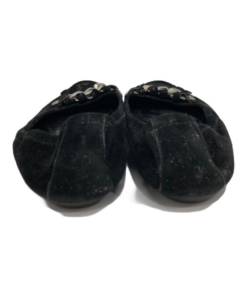 LOUIS VUITTON（ルイ ヴィトン）LOUIS VUITTON (ルイ ヴィトン) フラットパンプス ブラック サイズ:36の古着・服飾アイテム