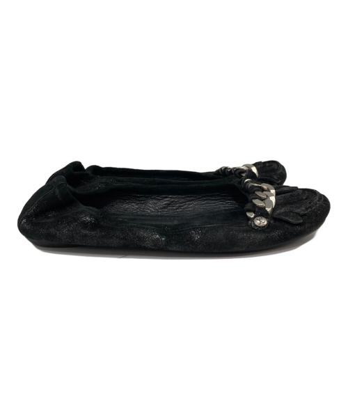LOUIS VUITTON（ルイ ヴィトン）LOUIS VUITTON (ルイ ヴィトン) フラットパンプス ブラック サイズ:36の古着・服飾アイテム