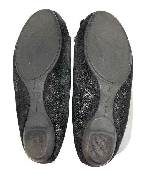 LOUIS VUITTON（ルイ ヴィトン）LOUIS VUITTON (ルイ ヴィトン) フラットパンプス ブラック サイズ:36の古着・服飾アイテム