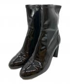 LOUIS VUITTONルイ ヴィトン）の古着「シルエットラインアンクルブーツ」｜ブラック