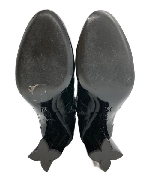 LOUIS VUITTON（ルイ ヴィトン）LOUIS VUITTON (ルイ ヴィトン) シルエットラインアンクルブーツ ブラック サイズ:36 1/2の古着・服飾アイテム