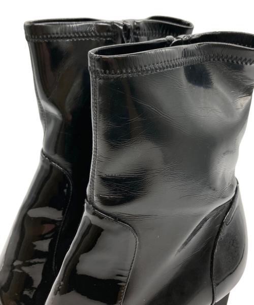 LOUIS VUITTON（ルイ ヴィトン）LOUIS VUITTON (ルイ ヴィトン) シルエットラインアンクルブーツ ブラック サイズ:36 1/2の古着・服飾アイテム