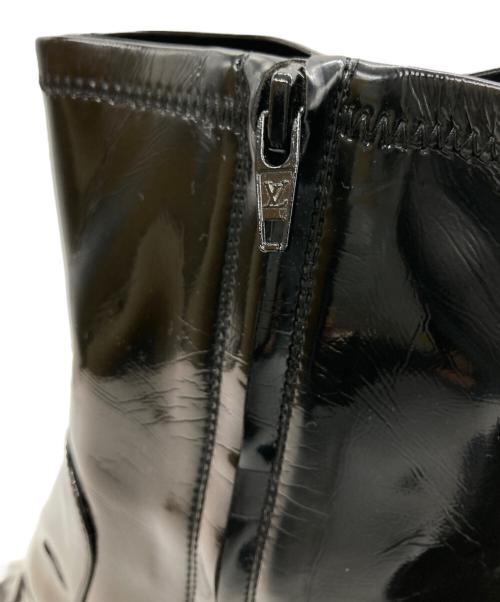 LOUIS VUITTON（ルイ ヴィトン）LOUIS VUITTON (ルイ ヴィトン) シルエットラインアンクルブーツ ブラック サイズ:36 1/2の古着・服飾アイテム