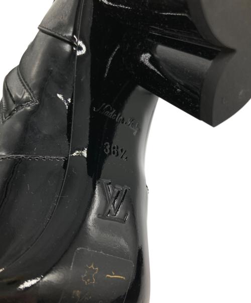 LOUIS VUITTON（ルイ ヴィトン）LOUIS VUITTON (ルイ ヴィトン) シルエットラインアンクルブーツ ブラック サイズ:36 1/2の古着・服飾アイテム