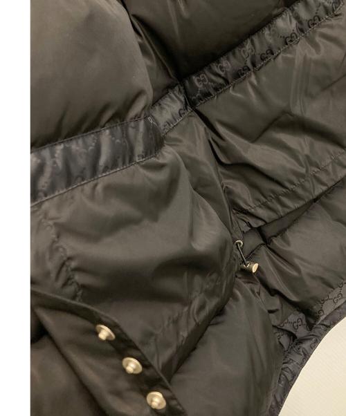 GUCCI（グッチ）GUCCI (グッチ) GGジャガードダウンジャケット ブラック サイズ:48の古着・服飾アイテム