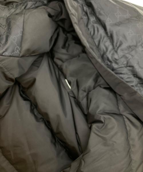 GUCCI（グッチ）GUCCI (グッチ) GGジャガードダウンジャケット ブラック サイズ:48の古着・服飾アイテム