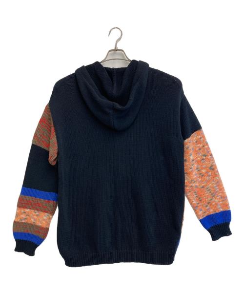 missoni（ミッソーニ）MISSONI (ミッソーニ) ニットパーカー マルチカラー サイズ:Mの古着・服飾アイテム