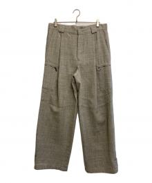 EMPORIO ARMANI（エンポリオアルマーニ）の古着「22AW ウールカーゴパンツ」｜ベージュ