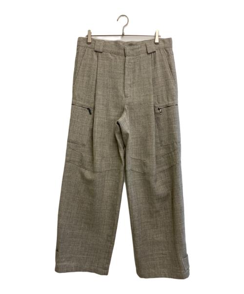 EMPORIO ARMANI（エンポリオアルマーニ）EMPORIO ARMANI (エンポリオアルマーニ) 22AW ウールカーゴパンツ ベージュ サイズ:52 未使用品の古着・服飾アイテム