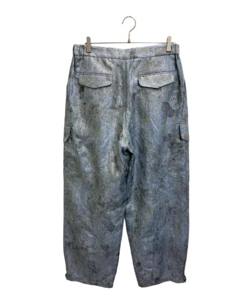 EMPORIO ARMANI（エンポリオアルマーニ）EMPORIO ARMANI (エンポリオアルマーニ) 19SS リネンブレンドカーゴパンツ スカイブルー サイズ:48の古着・服飾アイテム