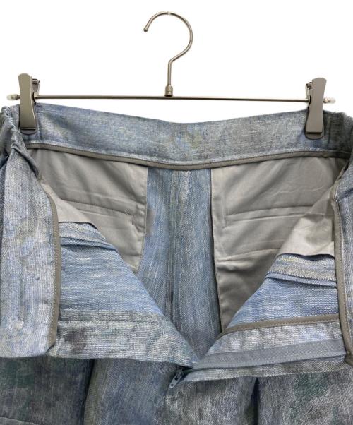 EMPORIO ARMANI（エンポリオアルマーニ）EMPORIO ARMANI (エンポリオアルマーニ) 19SS リネンブレンドカーゴパンツ スカイブルー サイズ:48の古着・服飾アイテム