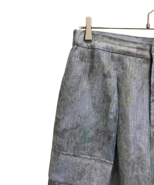 EMPORIO ARMANI（エンポリオアルマーニ）EMPORIO ARMANI (エンポリオアルマーニ) 19SS リネンブレンドカーゴパンツ スカイブルー サイズ:48の古着・服飾アイテム