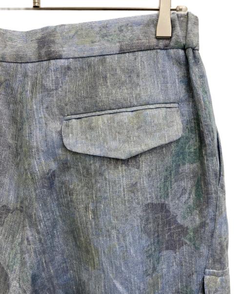 EMPORIO ARMANI（エンポリオアルマーニ）EMPORIO ARMANI (エンポリオアルマーニ) 19SS リネンブレンドカーゴパンツ スカイブルー サイズ:48の古着・服飾アイテム