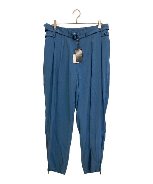 EMPORIO ARMANI（エンポリオアルマーニ）EMPORIO ARMANI (エンポリオアルマーニ) ベルテッドパンツ スカイブルー サイズ:50の古着・服飾アイテム