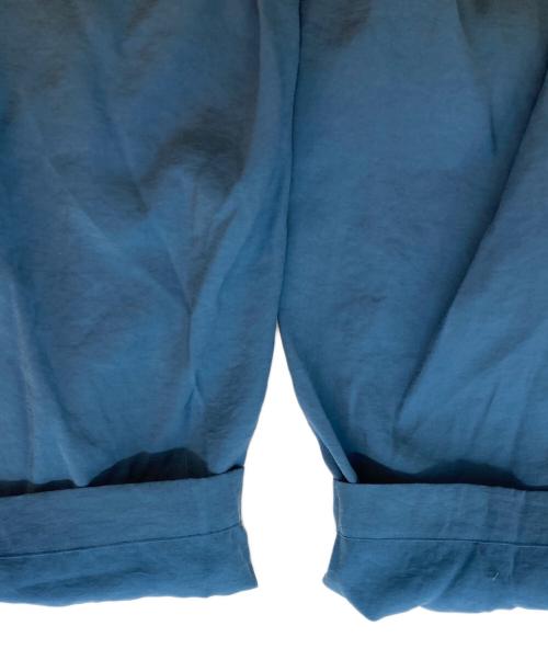 EMPORIO ARMANI（エンポリオアルマーニ）EMPORIO ARMANI (エンポリオアルマーニ) ベルテッドパンツ スカイブルー サイズ:50の古着・服飾アイテム