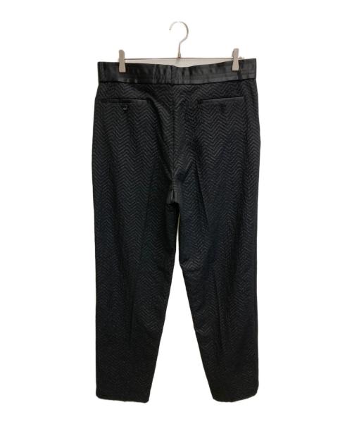 EMPORIO ARMANI（エンポリオアルマーニ）EMPORIO ARMANI (エンポリオアルマーニ) シアサッカースラックス ブラック サイズ:50の古着・服飾アイテム