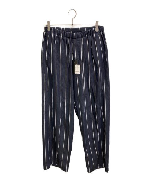 EMPORIO ARMANI（エンポリオアルマーニ）EMPORIO ARMANI (エンポリオアルマーニ) ストライプパンツ ネイビー サイズ:46 未使用品の古着・服飾アイテム