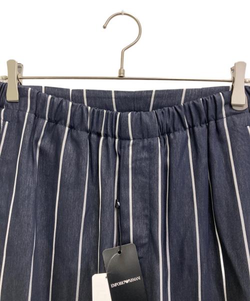 EMPORIO ARMANI（エンポリオアルマーニ）EMPORIO ARMANI (エンポリオアルマーニ) ストライプパンツ ネイビー サイズ:46 未使用品の古着・服飾アイテム
