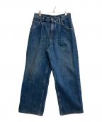 LOUIS VUITTONルイ ヴィトン）の古着「1タックワイドデニムパンツ」｜インディゴ