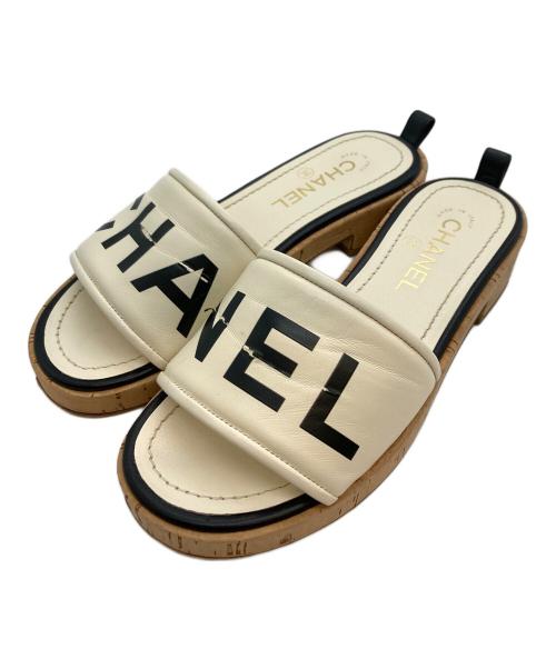 CHANEL（シャネル）CHANEL (シャネル) サンダル アイボリー サイズ:23.5の古着・服飾アイテム