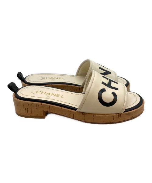 CHANEL（シャネル）CHANEL (シャネル) サンダル アイボリー サイズ:23.5の古着・服飾アイテム