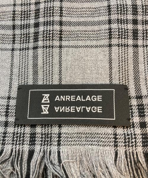 ANREALAGE（アンリアレイジ）ANREALAGE (アンリアレイジ) 大判ストール グレーの古着・服飾アイテム