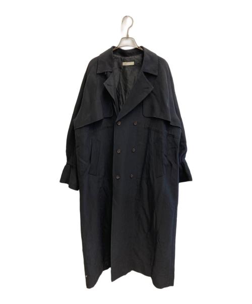 ENOF（イナフ）ENOF (イナフ) トレンチコート ブラック サイズ:Lの古着・服飾アイテム