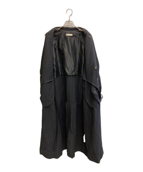 ENOF（イナフ）ENOF (イナフ) トレンチコート ブラック サイズ:Lの古着・服飾アイテム