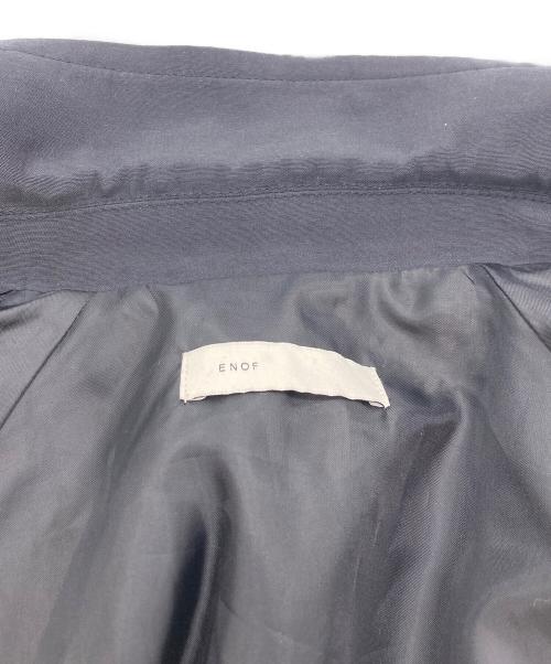 ENOF（イナフ）ENOF (イナフ) トレンチコート ブラック サイズ:Lの古着・服飾アイテム