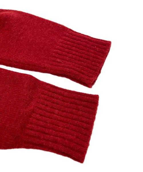 ANREALAGE（アンリアレイジ）ANREALAGE (アンリアレイジ) ROLL MUFFLER CARDIGAN レッド サイズ:38の古着・服飾アイテム