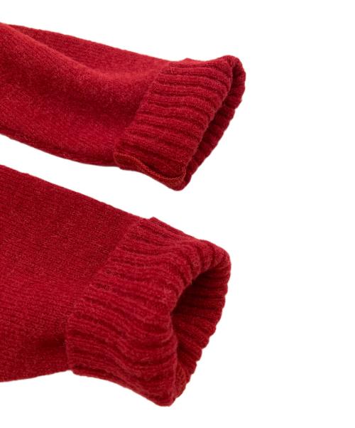 ANREALAGE（アンリアレイジ）ANREALAGE (アンリアレイジ) ROLL MUFFLER CARDIGAN レッド サイズ:38の古着・服飾アイテム