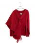 中古・古着 ANREALAGE (アンリアレイジ) ROLL MUFFLER CARDIGAN レッド サイズ:38：8000円