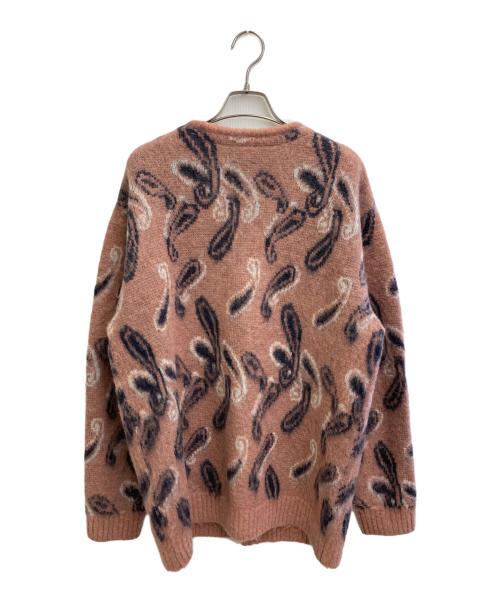 Needles（ニードルズ）Needles (ニードルズ) 23AW Paisley Mohair Cardigan ピンク×ネイビー サイズ:Lの古着・服飾アイテム