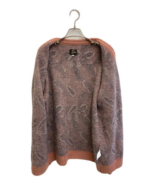 Needles（ニードルズ）Needles (ニードルズ) 23AW Paisley Mohair Cardigan ピンク×ネイビー サイズ:Lの古着・服飾アイテム