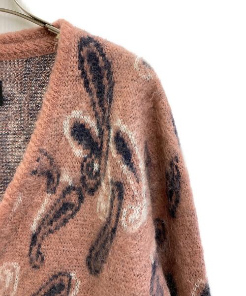 Needles（ニードルズ）Needles (ニードルズ) 23AW Paisley Mohair Cardigan ピンク×ネイビー サイズ:Lの古着・服飾アイテム