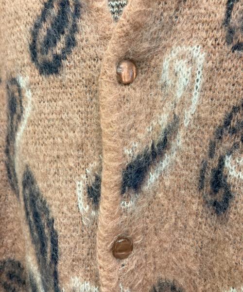 Needles（ニードルズ）Needles (ニードルズ) 23AW Paisley Mohair Cardigan ピンク×ネイビー サイズ:Lの古着・服飾アイテム