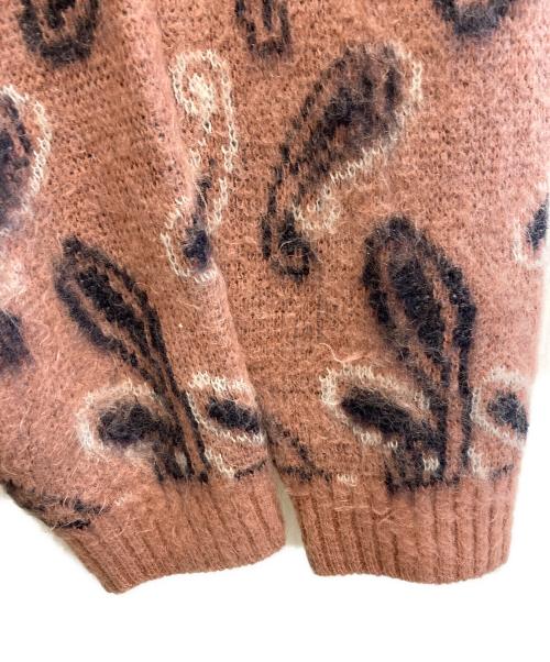 Needles（ニードルズ）Needles (ニードルズ) 23AW Paisley Mohair Cardigan ピンク×ネイビー サイズ:Lの古着・服飾アイテム