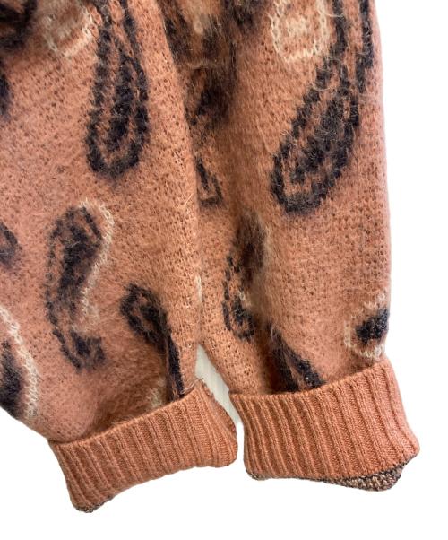 Needles（ニードルズ）Needles (ニードルズ) 23AW Paisley Mohair Cardigan ピンク×ネイビー サイズ:Lの古着・服飾アイテム