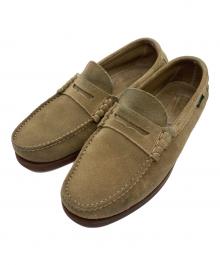 PARABOOT（パラブーツ）の古着「CORAUX スウェードローファー」｜ベージュ