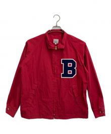 BLUE BLUE×CAMPUS（ブルーブルー×キャンパス）の古着「ジップワッペンジャケット」｜レッド