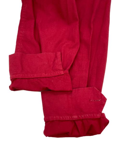 BLUE BLUE（ブルーブルー）BLUE BLUE (ブルーブルー) CAMPUS (キャンパス) ジップワッペンジャケット レッド サイズ:Lの古着・服飾アイテム