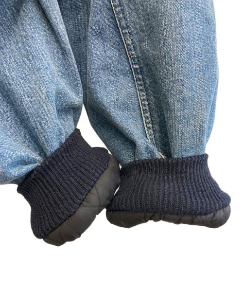 BLUE BLUE（ブルーブルー）BLUE BLUE (ブルーブルー) デニムMA-1 ブルー×ブラック サイズ:3の古着・服飾アイテム